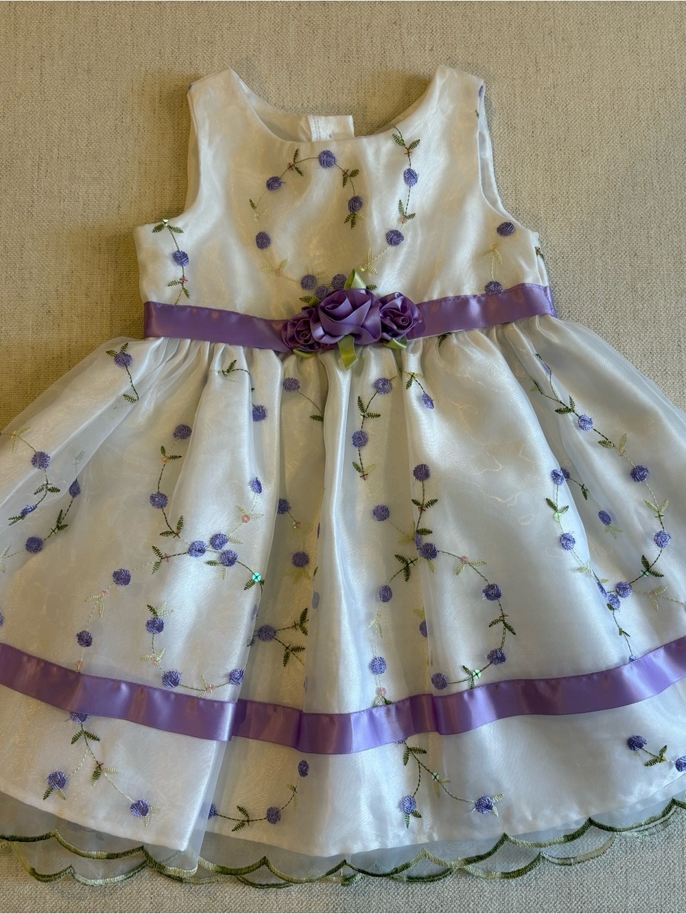 Youngland Toddler Sz 2t Purple Flower Dress